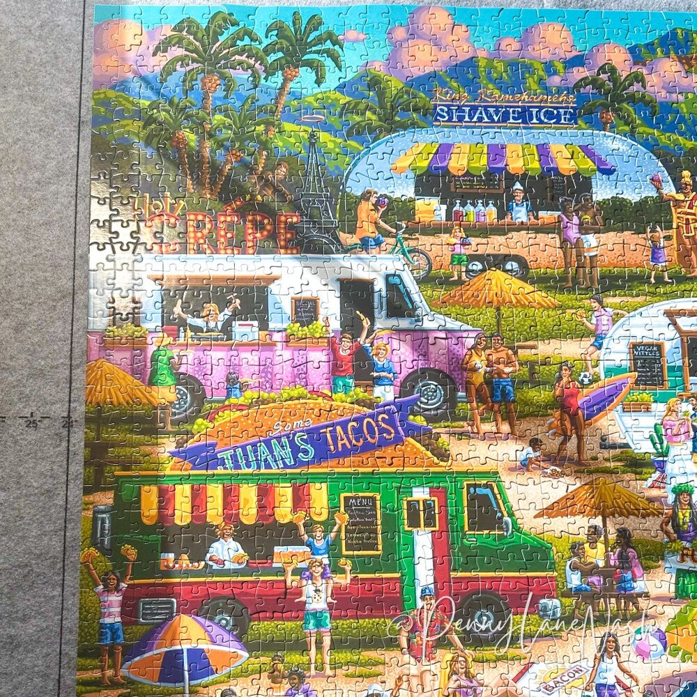 Buffalo Games Hawaiian Food Truck Festival 2000 Piece Jigsaw Puzzle - Picture 4 of 14